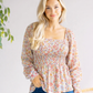 Floral Flutter Peplum