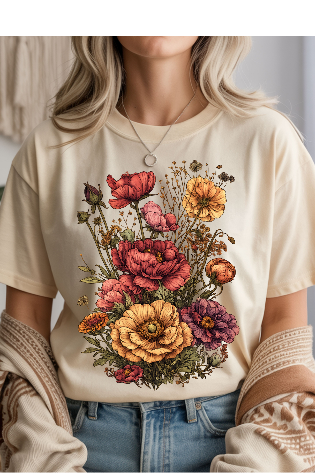 Vintage Floral Graphic Tee