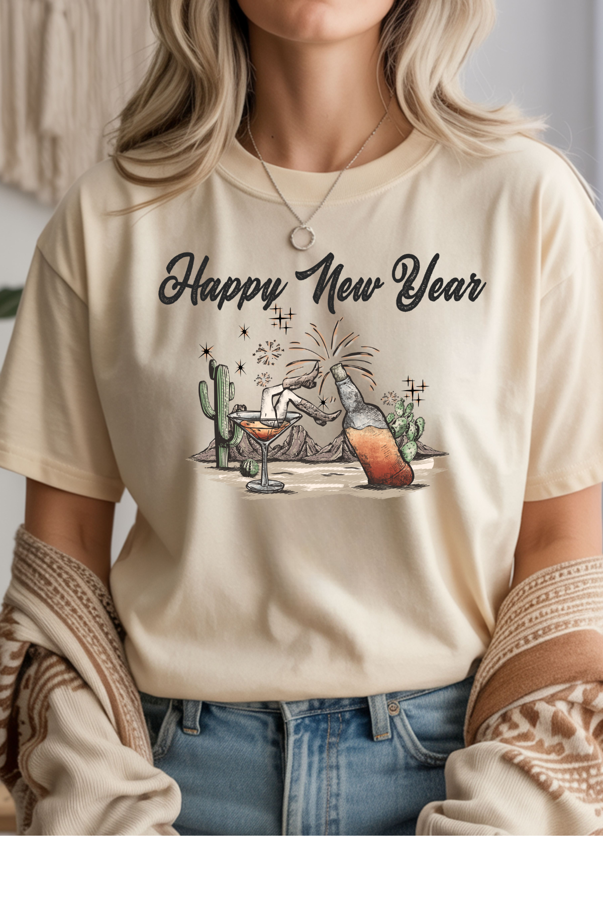 Cowgirl New Year Graphic Tee