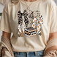 Books Bows Coffee Graphic Tee