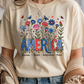 Floral America Graphic Tee