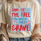 Land Of The Free Graphic Tee