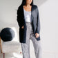 Obsidian Veil Hooded Sweater Cardigan