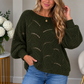 Olive My Heart Poncho Sweater