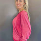 Pink Rose - Dolman Pullover