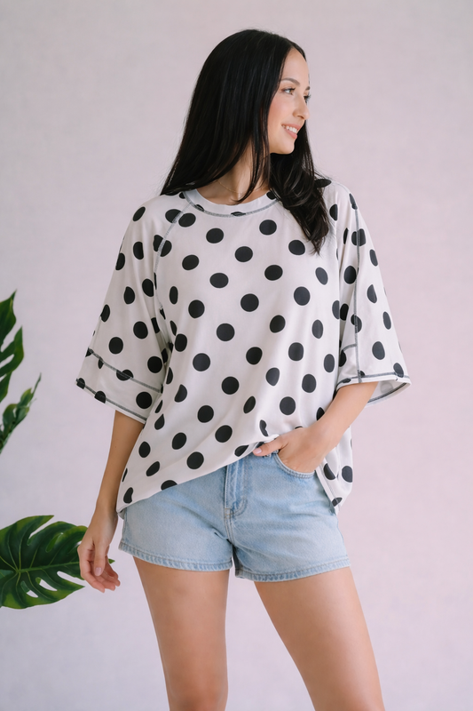 Play It Cool Polka Dot Top