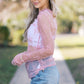 Pink Lace Embrace Top