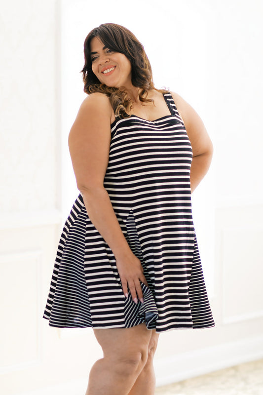 Sail With Me Dress - Plus