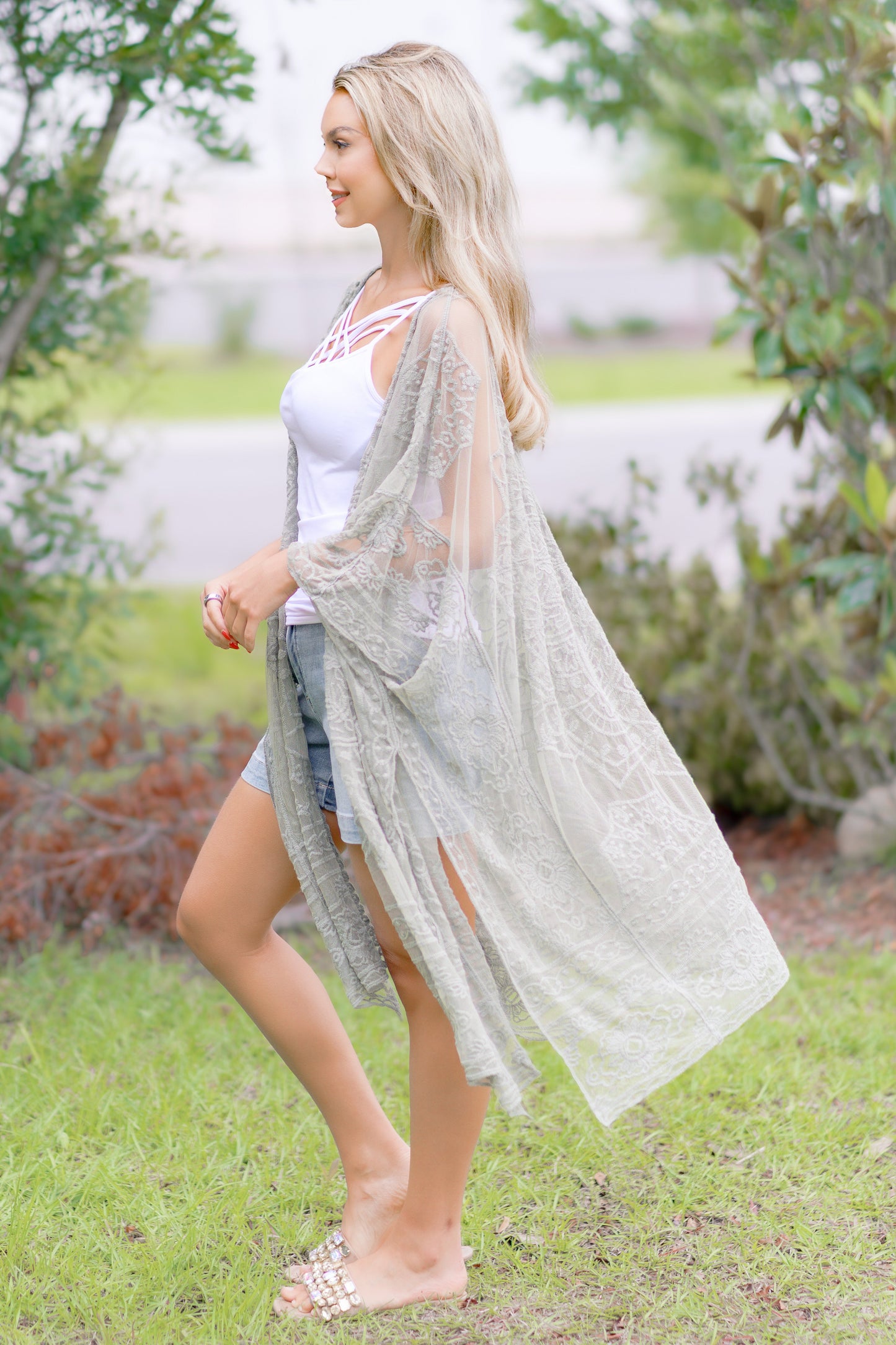 Whispering Sage Kimono