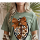 Floral Football Graphic Tee