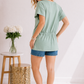 Sage Ease Drawstring Top