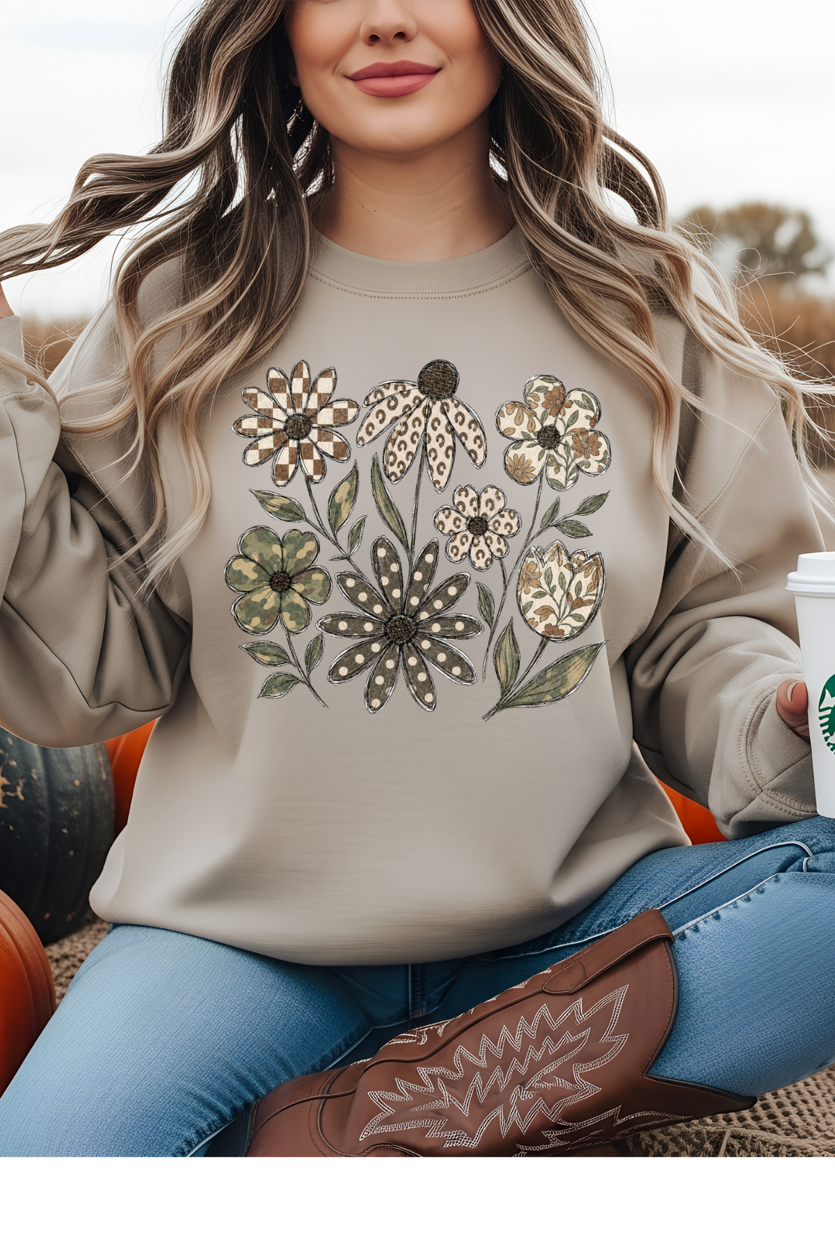 Boho Flowers Graphic Tee
