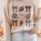 Football Coquette Graphic Tee