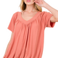 Everyday Shirring V-Neck