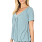 Everyday Shirring V-Neck