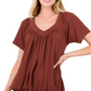 Everyday Shirring V-Neck