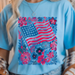 Boho American Flag Graphic Tee