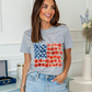 Floral Flag Graphic Tee