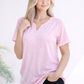 Stitched in Pink Short Sleeve Top