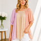 Sunset Patchwork Top