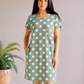 Sweet Sage Polka Dot Dress