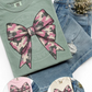 Camo Pink Coquette Bow T-Shirt