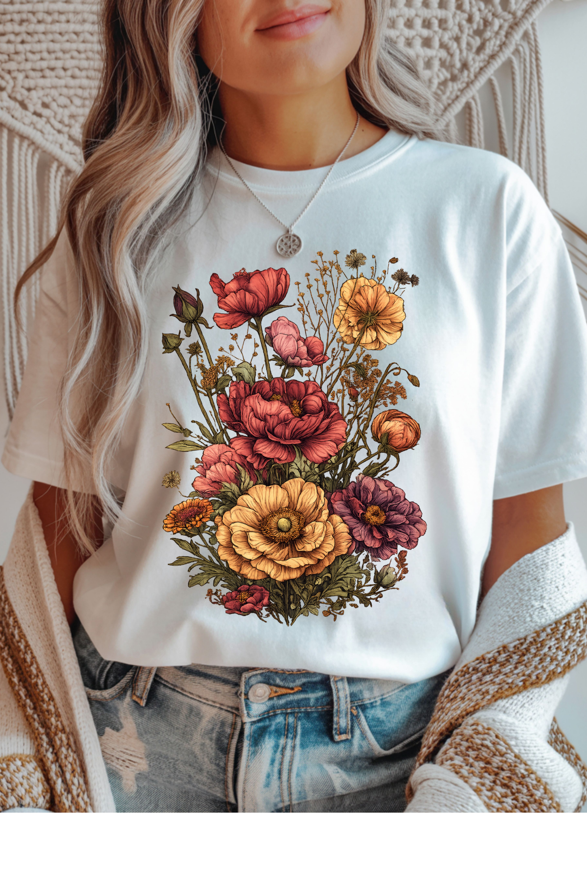 Vintage Floral Graphic Tee