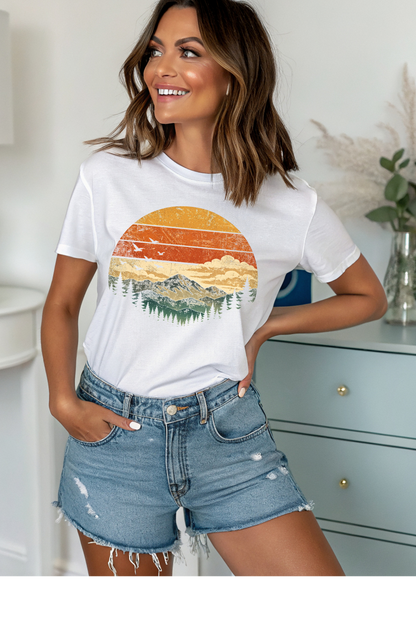 Nature Sunset Graphic Tee