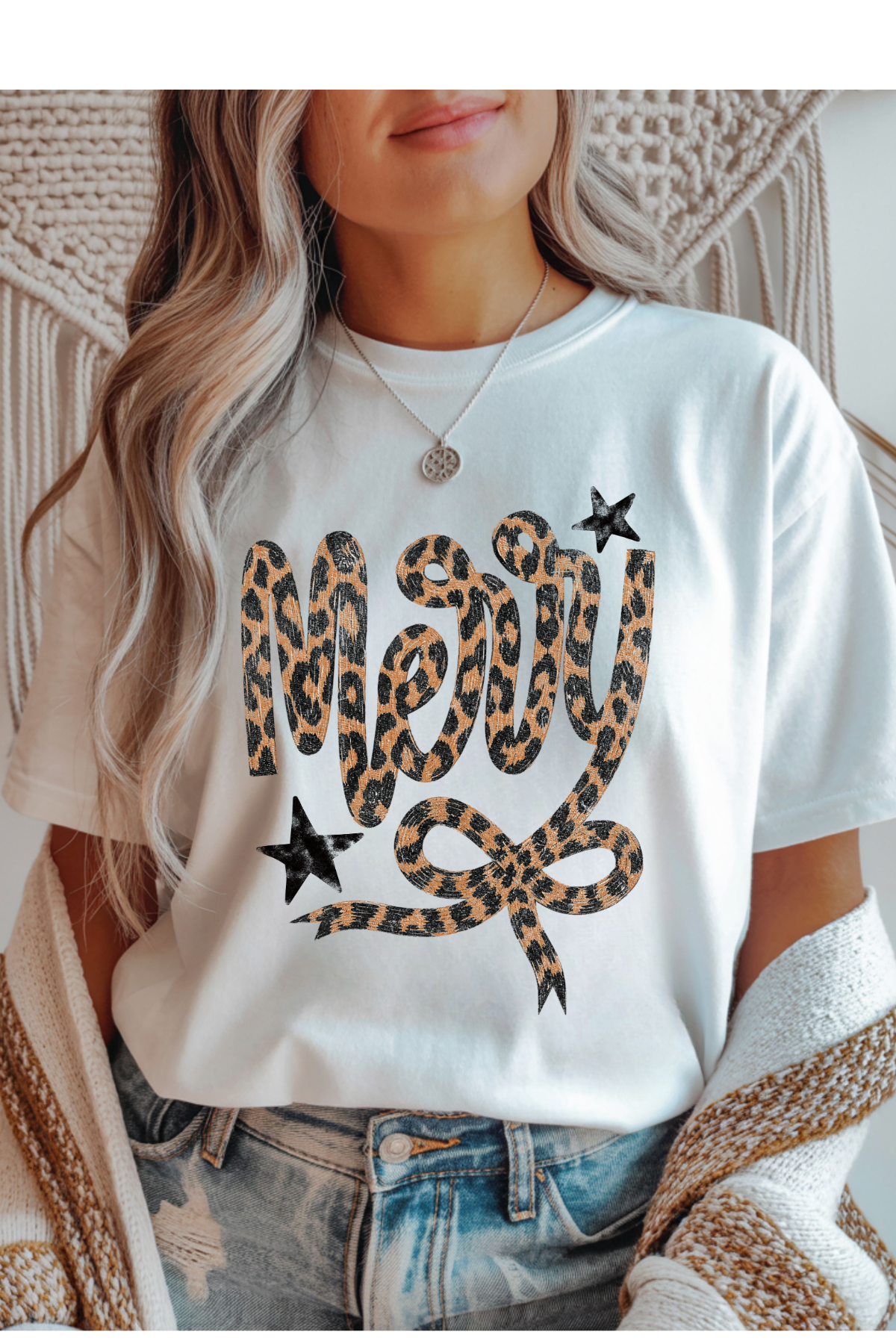 Leopard Merry Graphic Tee