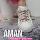 Very G White Glitter Aman Mary's Version Sneakers