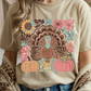 Floral Turkey Graphic Tee
