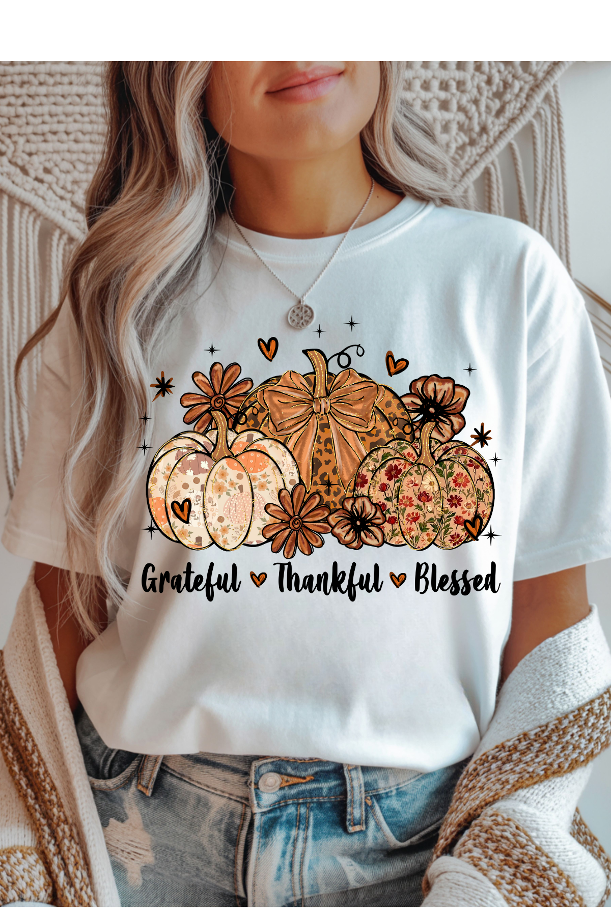 Grateful & Blessed Graphic Tee