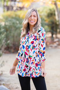 Boca Raton 3/4 Sleeve Top