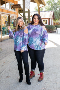 To The Moon And Back Caged Shoulder Top