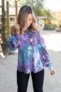 To The Moon And Back Caged Shoulder Top