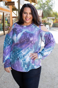 To The Moon And Back Caged Shoulder Top