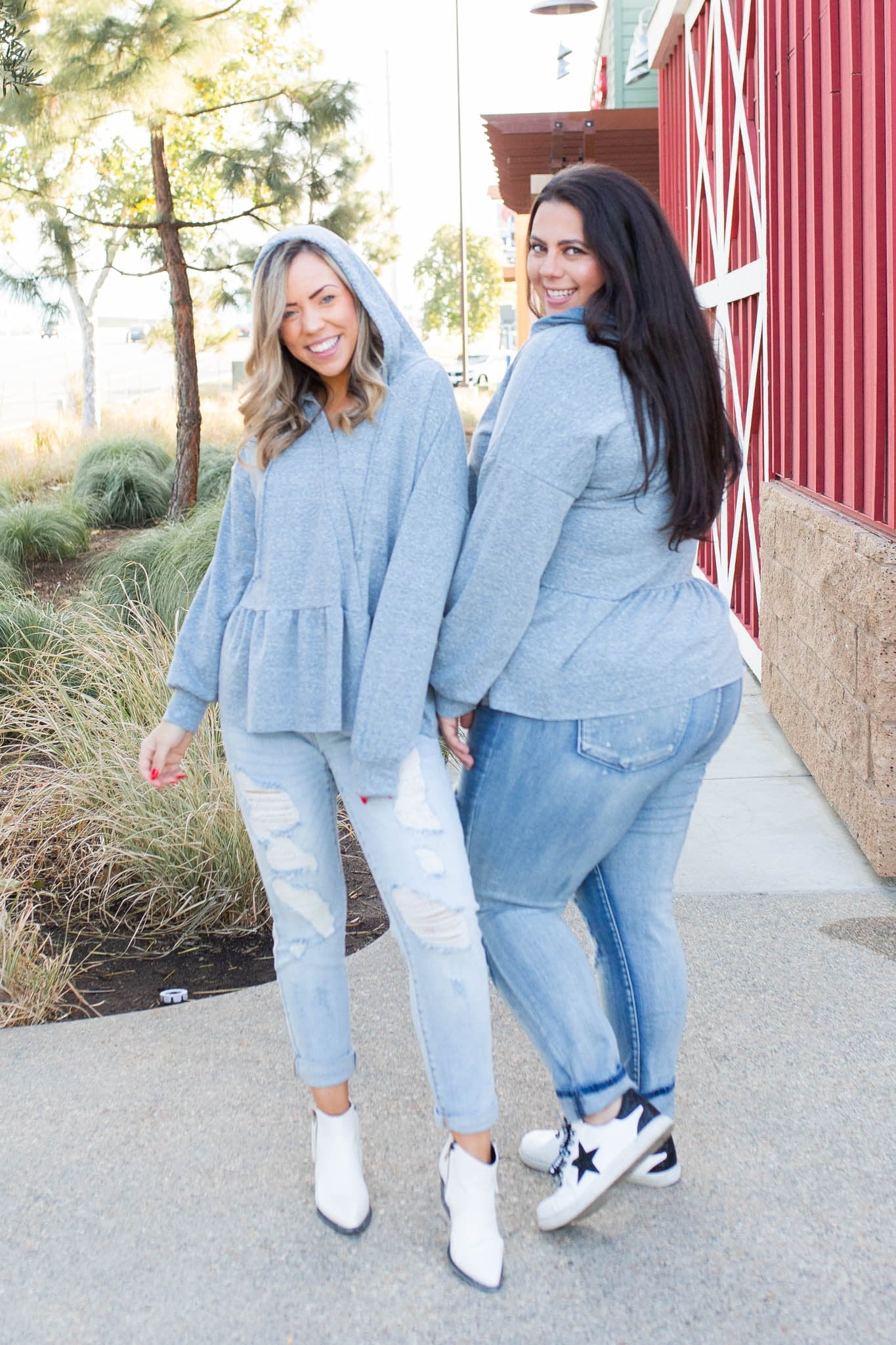 Denim Blue's Ruffled Hoodie