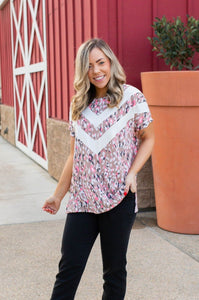 Chasing Arrows Short Sleeve Top