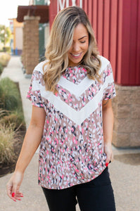 Chasing Arrows Short Sleeve Top