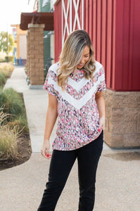 Chasing Arrows Short Sleeve Top