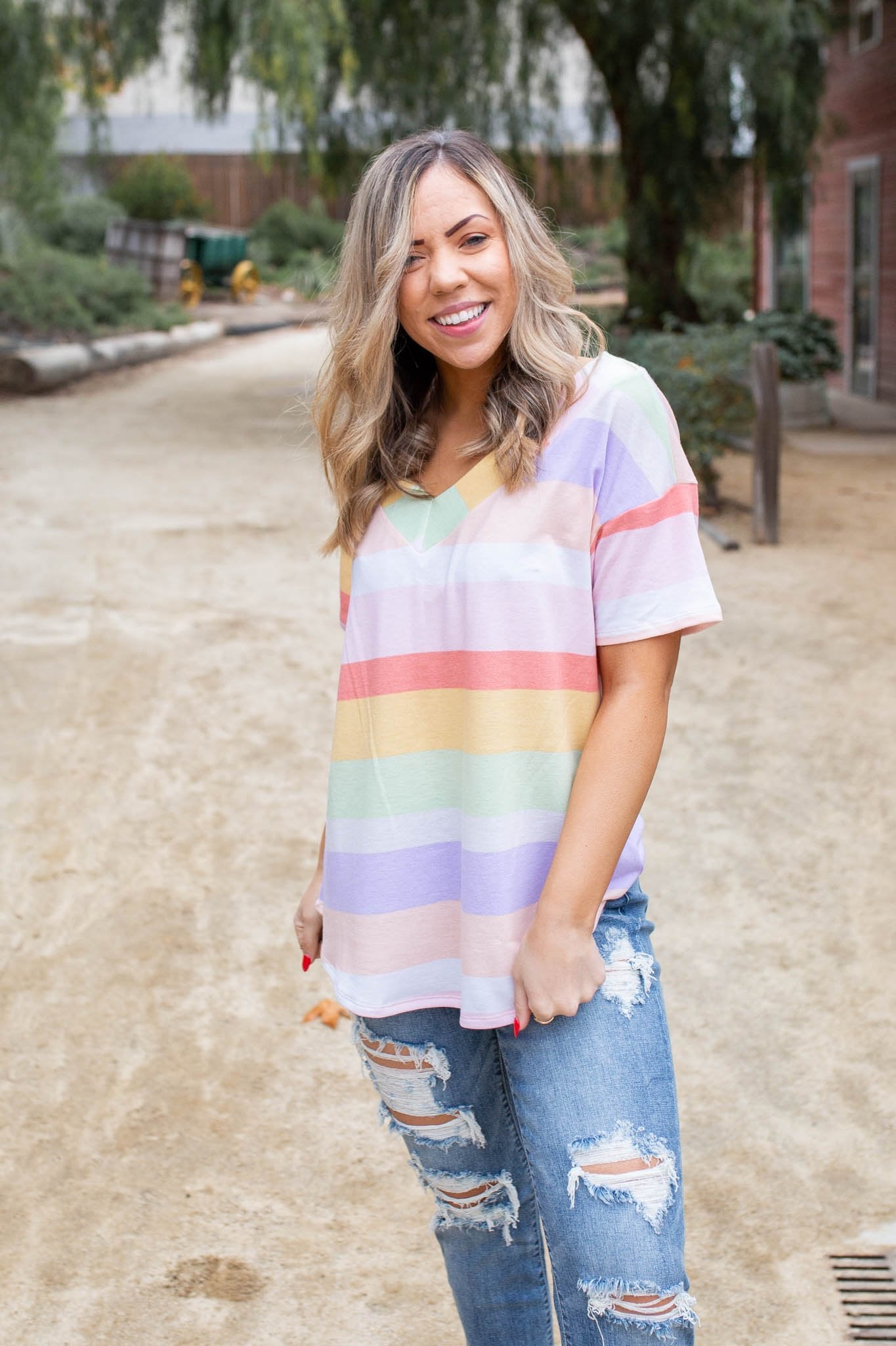 Spring Break Short Sleeve Top