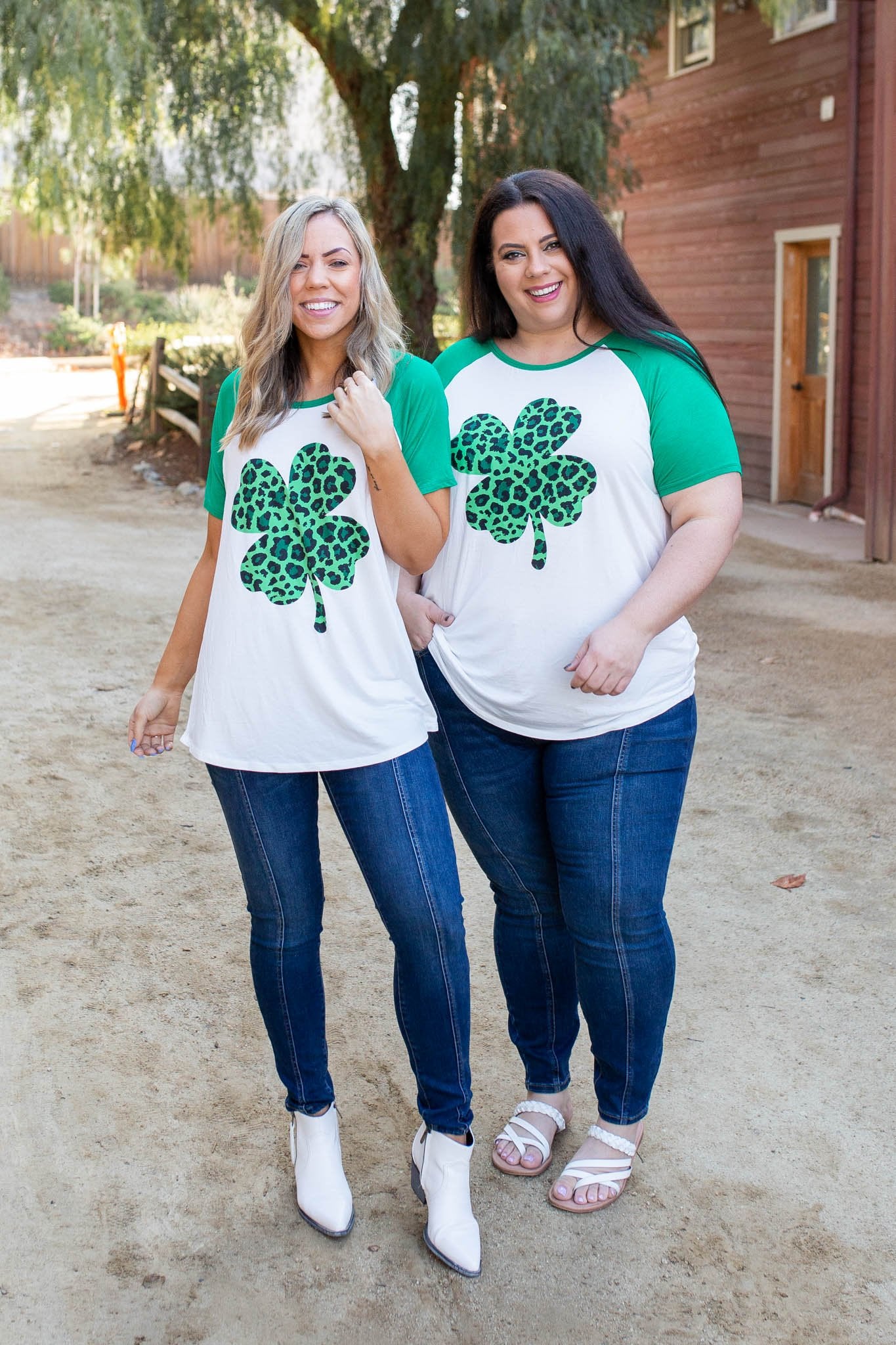 Shamrock On Raglan Top