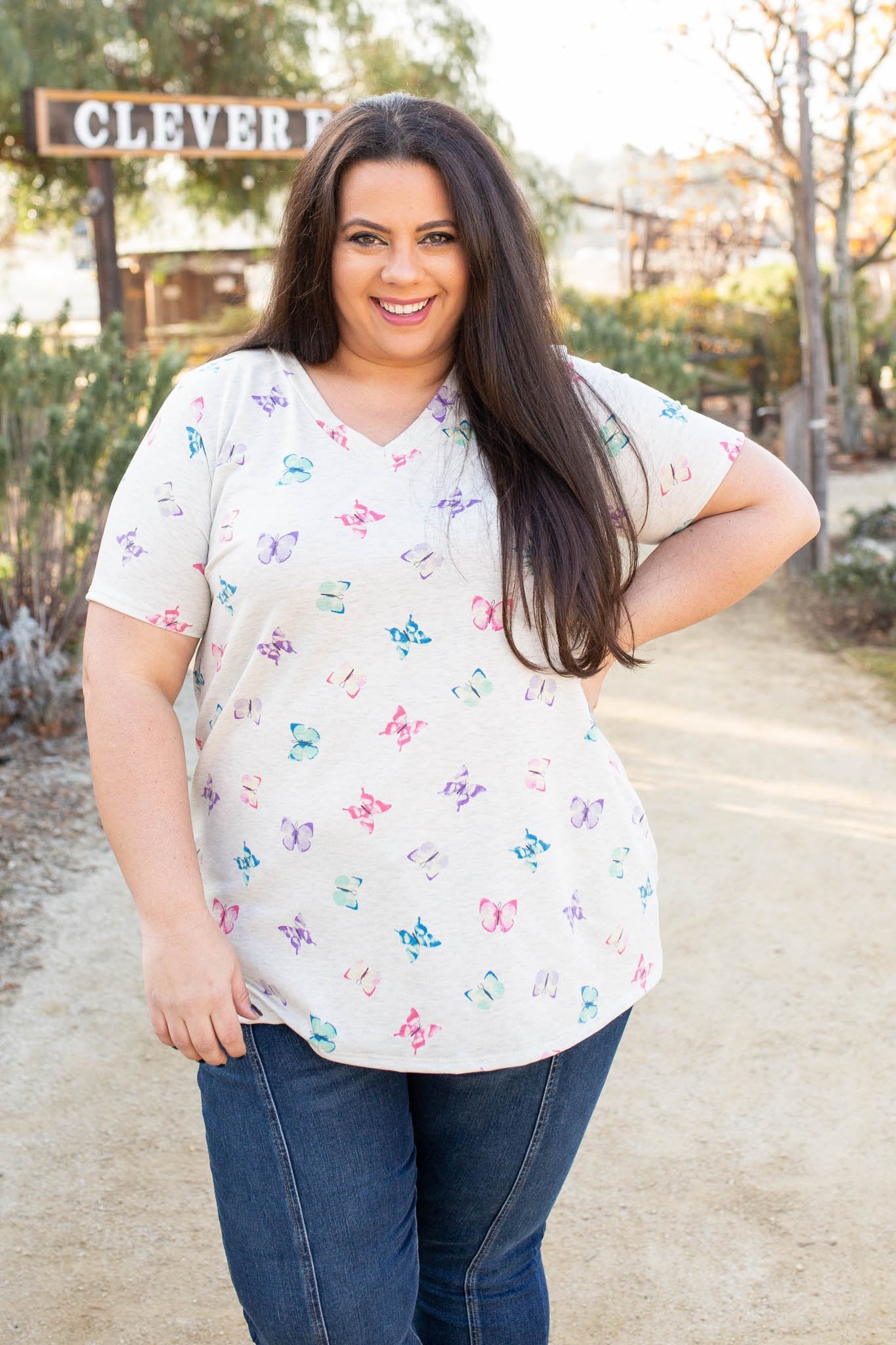Butterfly Kisses Short Sleeve Top