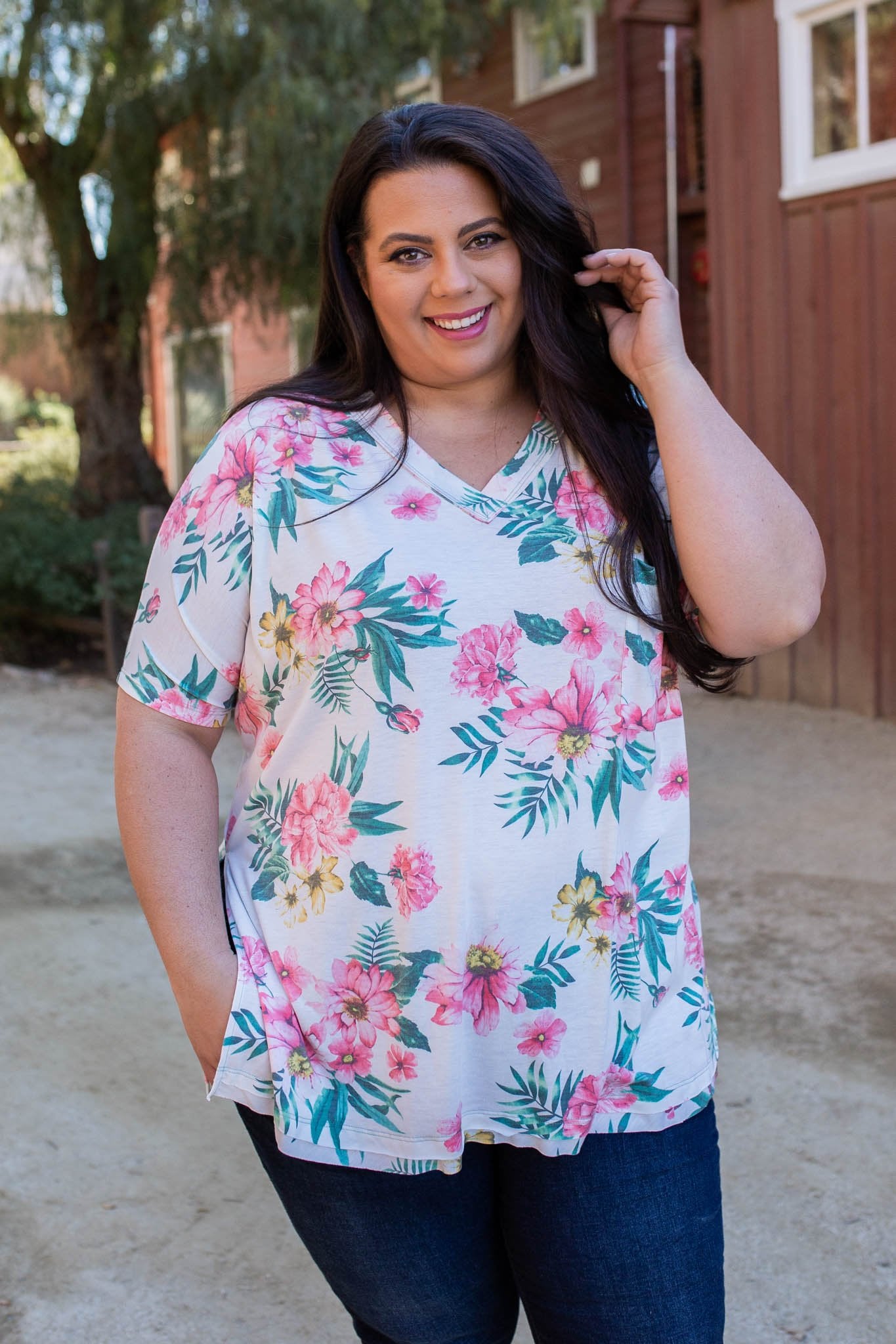 Tropical Dreamin Oversized Top