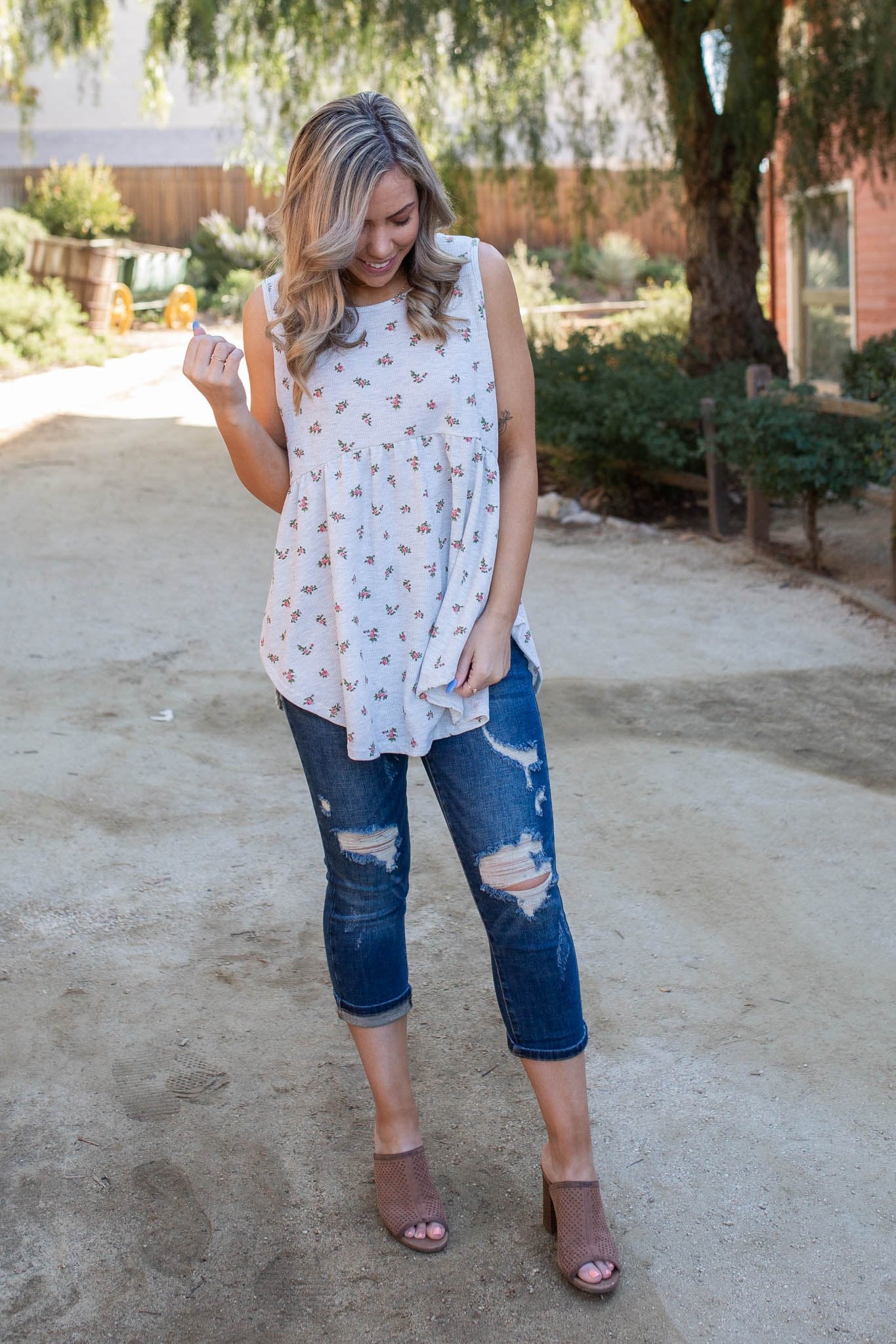 Perpetual Bliss Sleeveless Babydoll