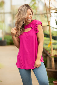 Peek A Boo Flutter Sleeve