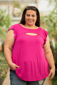 Peek A Boo Flutter Sleeve