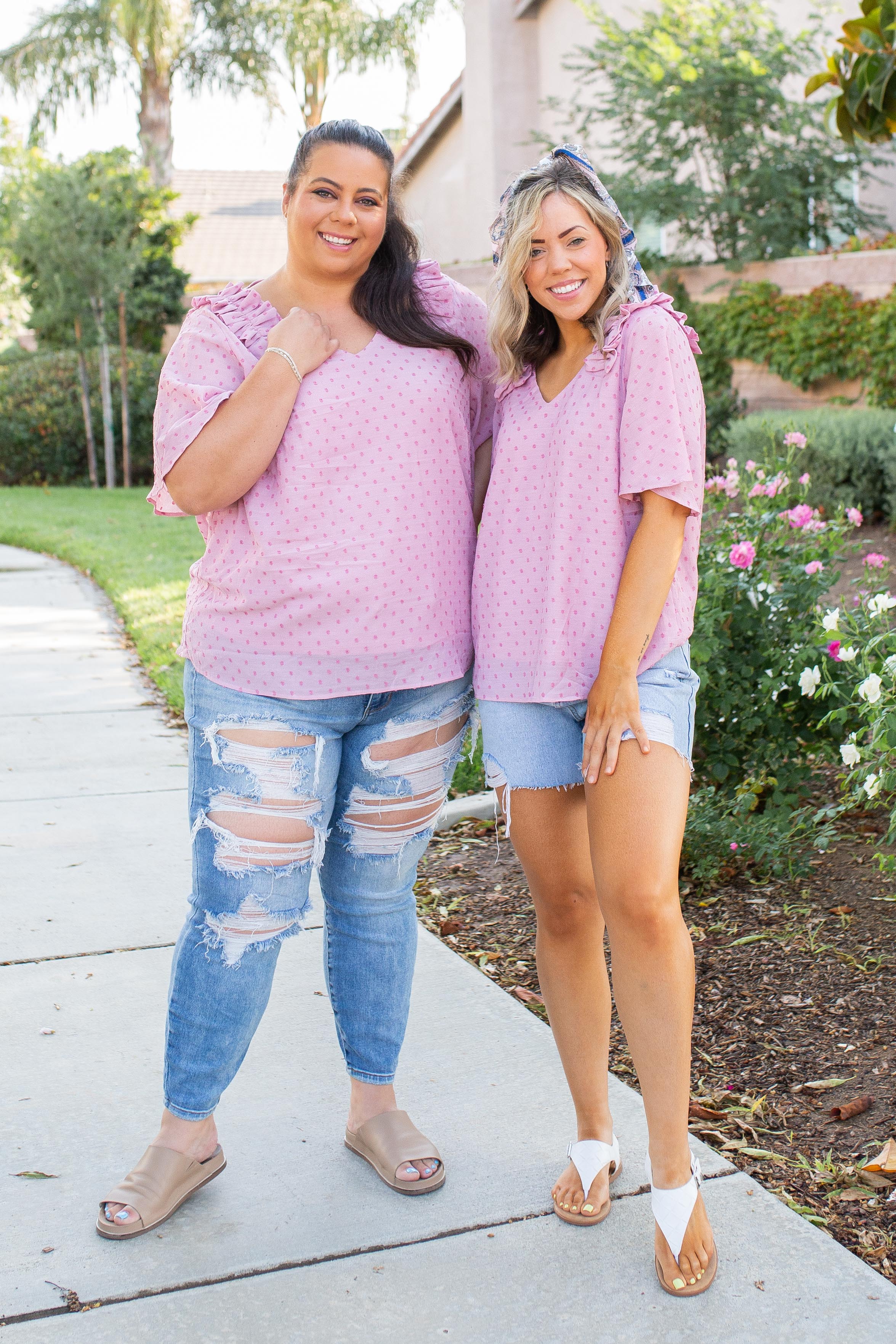 Polka My Dot Short Sleeve Top