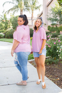 Polka My Dot Short Sleeve Top