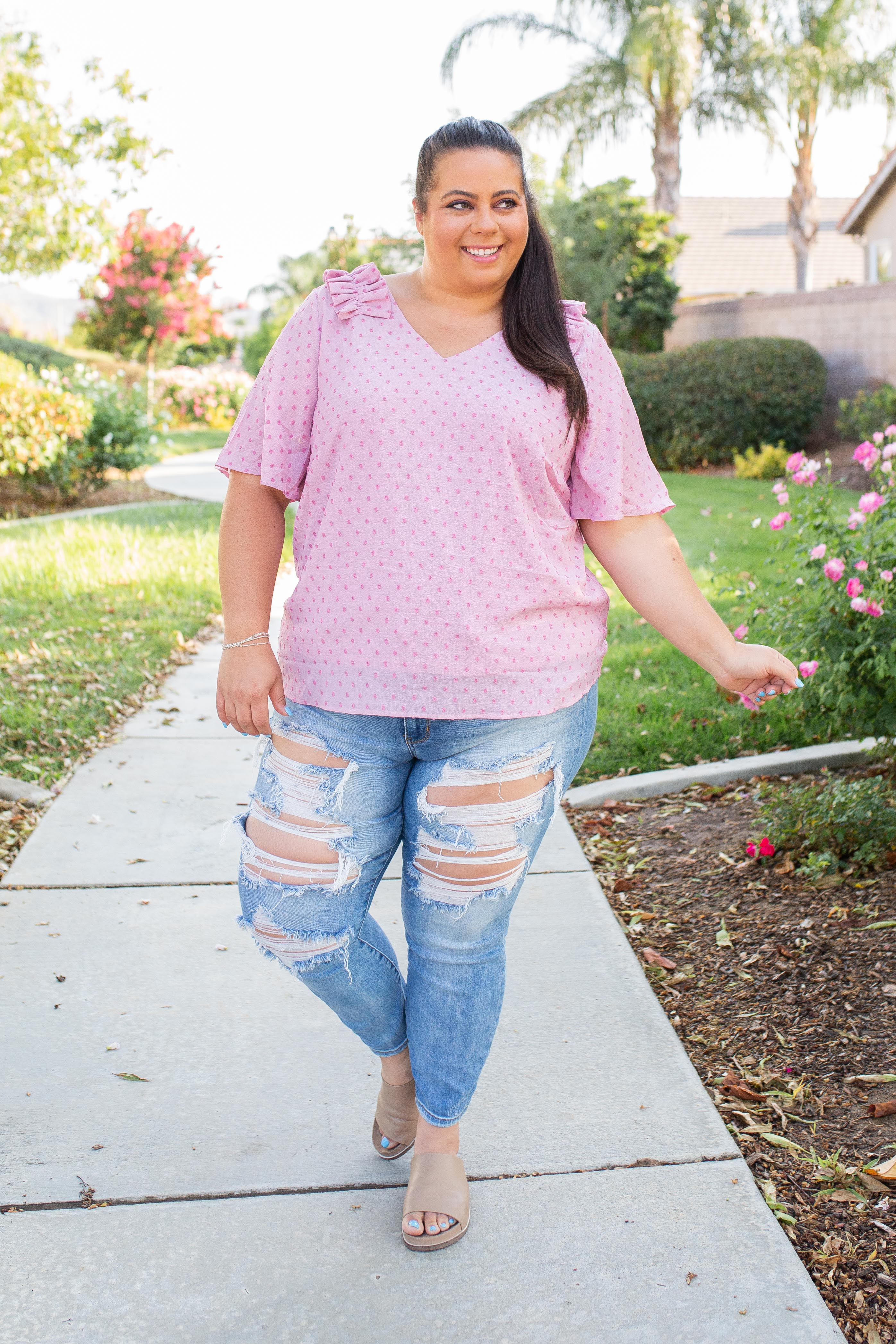 Polka My Dot Short Sleeve Top